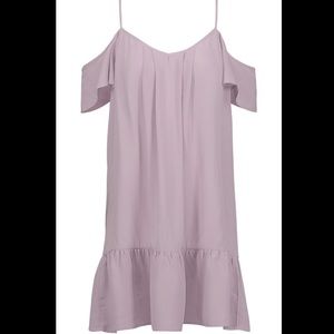 Joie Stellara cold-shoulder washed silk dress